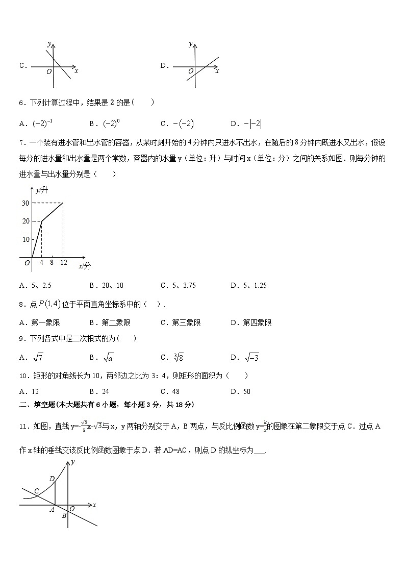 2022-2023学年广西省河池市名校数学七下期末达标检测试题含答案02