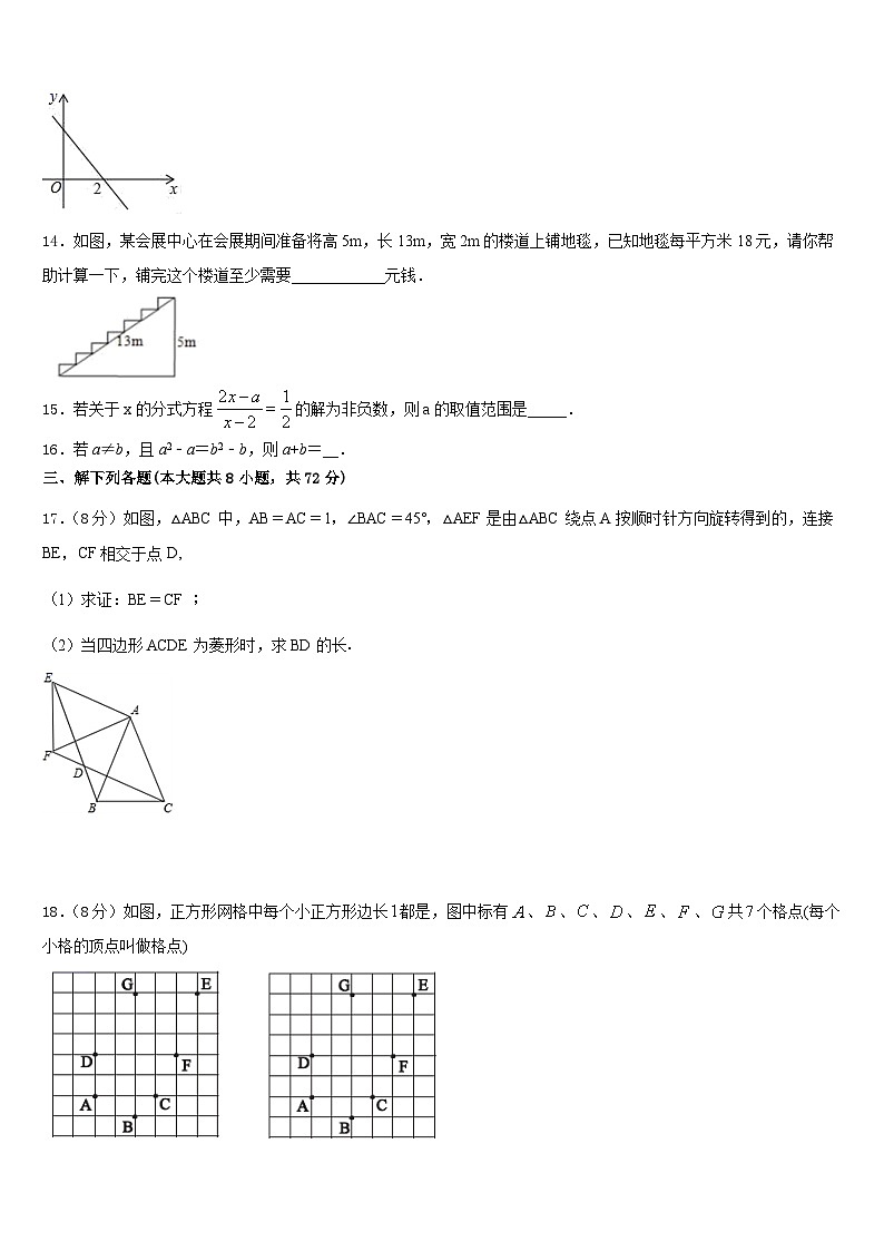 2022-2023学年广西省来宾市七下数学期末教学质量检测模拟试题含答案第3页