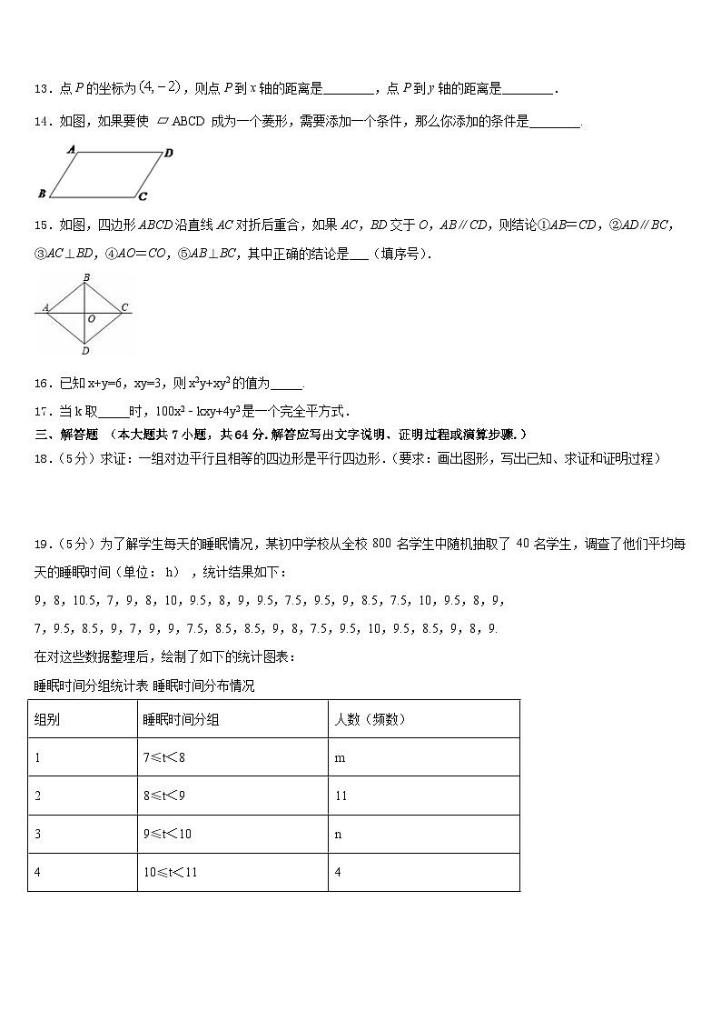 2022-2023学年广西省钦州市七年级数学第二学期期末综合测试模拟试题含答案03