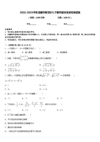 2022-2023学年成都市青羊区七下数学期末质量检测试题含答案