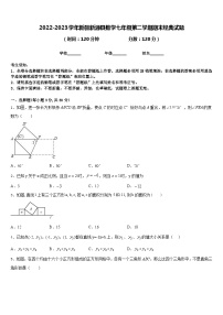 2022-2023学年新疆新源县数学七年级第二学期期末经典试题含答案