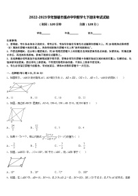 2022-2023学年楚雄市重点中学数学七下期末考试试题含答案