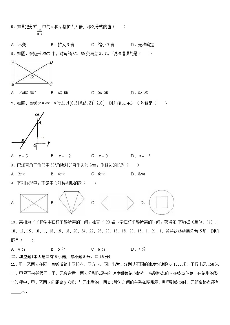 2022-2023学年江苏省南京六中学数学七下期末检测模拟试题含答案第2页