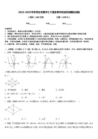 2022-2023学年枣庄市数学七下期末教学质量检测模拟试题含答案