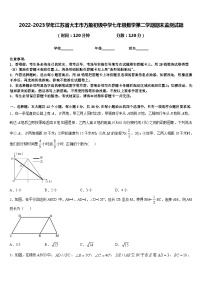 2022-2023学年江苏省大丰市万盈初级中学七年级数学第二学期期末监测试题含答案