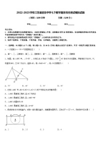 2022-2023学年江苏省启东中学七下数学期末综合测试模拟试题含答案