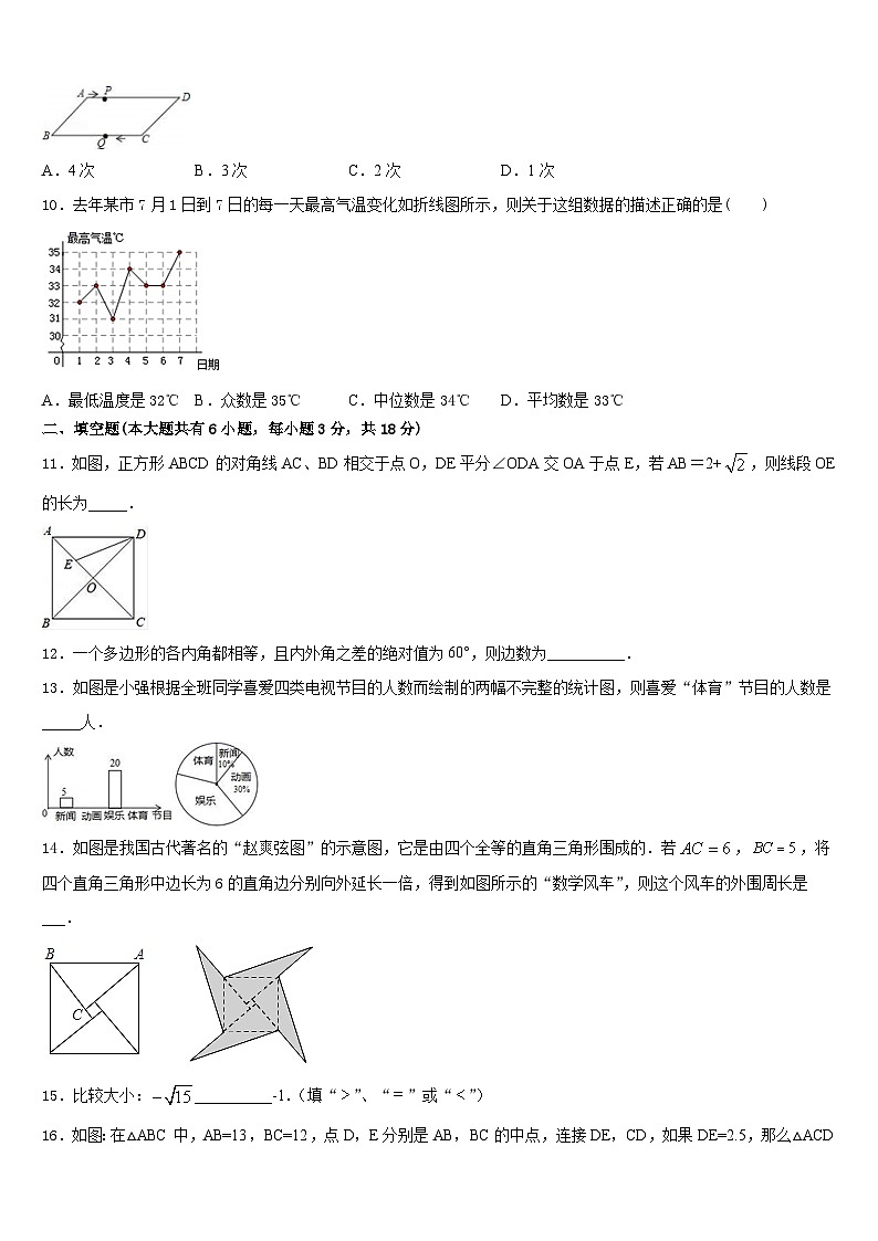 2022-2023学年江苏省扬州宝应县联考七下数学期末调研模拟试题含答案第3页