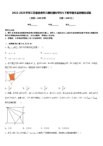 2022-2023学年江苏省扬州市江都区国际学校七下数学期末监测模拟试题含答案