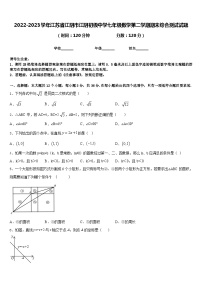 2022-2023学年江苏省江阴市江阴初级中学七年级数学第二学期期末综合测试试题含答案