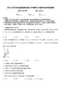 2022-2023学年山东省日照市实验二中学数学七下期末学业水平测试试题含答案