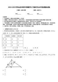 2022-2023学年山东菏泽市曹县数学七下期末学业水平测试模拟试题含答案