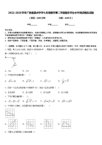 2022-2023学年广西省重点中学七年级数学第二学期期末学业水平测试模拟试题含答案