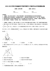 2022-2023学年江苏省南京市宁海中学数学七下期末学业水平测试模拟试题含答案