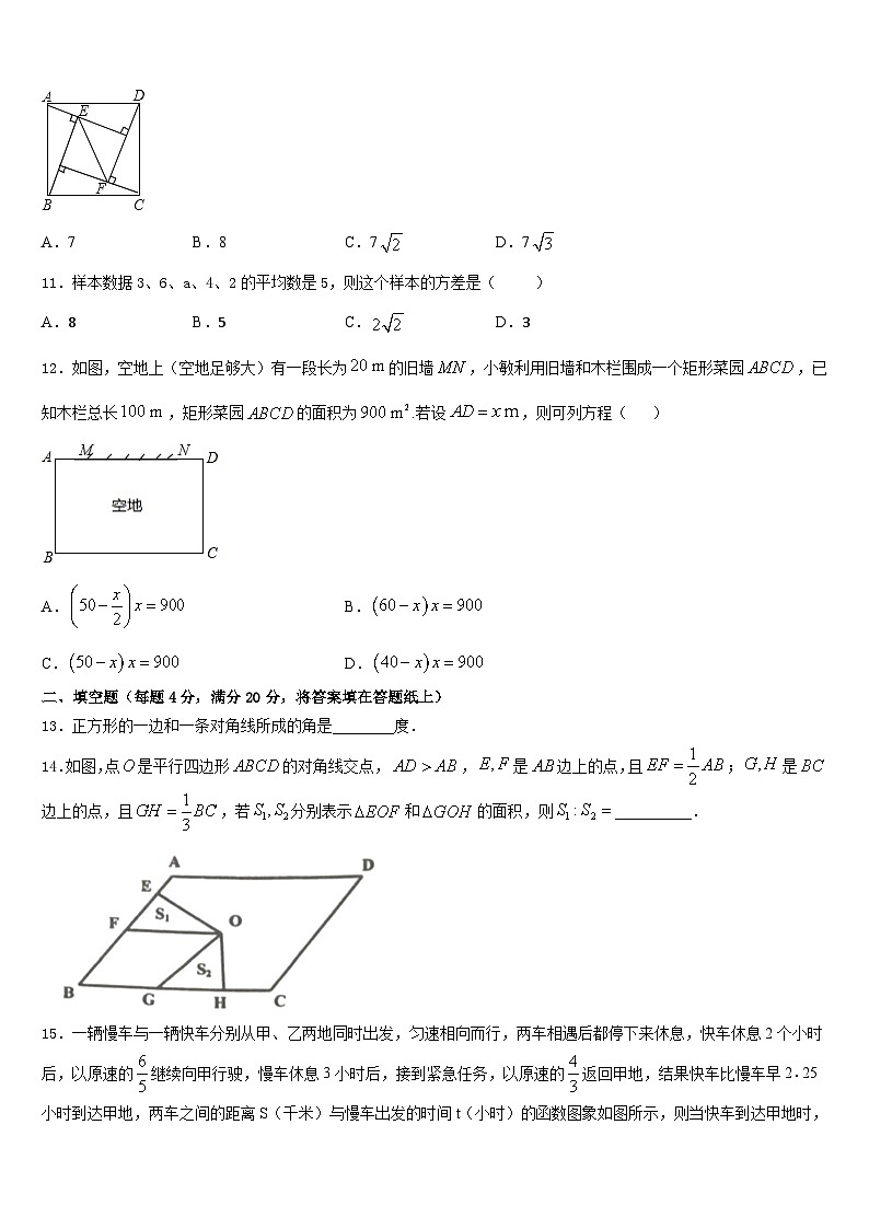 2022-2023学年江苏省泰州市姜堰区七下数学期末质量检测模拟试题含答案第3页