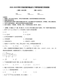 2022-2023学年江苏省无锡市锡山区七下数学期末复习检测试题含答案