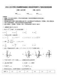 2022-2023学年江苏省泰州市高港区口岸实验学校数学七下期末达标测试试题含答案