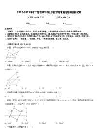 2022-2023学年江苏省睢宁县七下数学期末复习检测模拟试题含答案