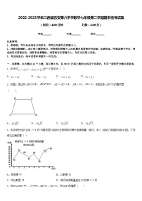 2022-2023学年江西省吉安第八中学数学七年级第二学期期末统考试题含答案