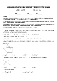 2022-2023学年江西省吉安吉安县联考七下数学期末质量检测模拟试题含答案