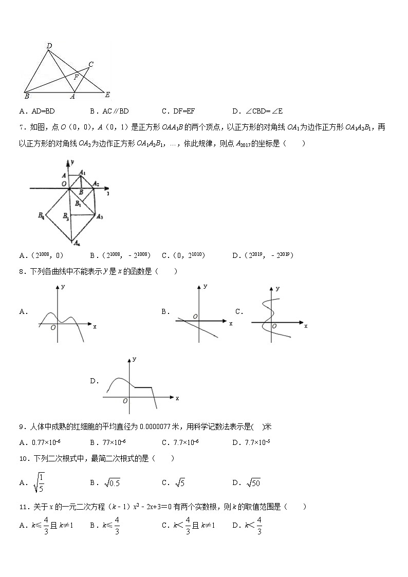 2022-2023学年江西省南昌县数学七年级第二学期期末统考试题含答案02