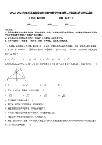 2022-2023学年河北省保定高阳县联考数学七年级第二学期期末达标测试试题含答案