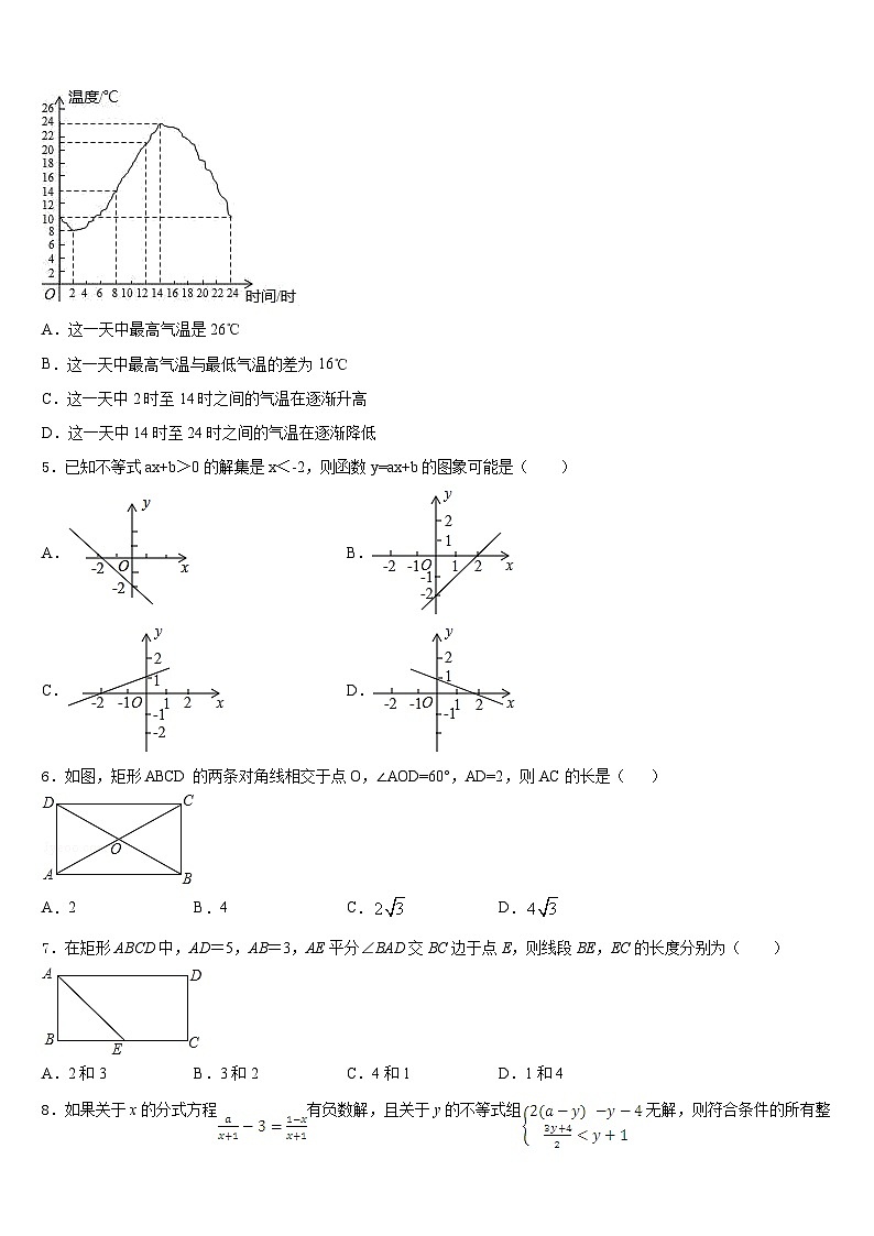 2022-2023学年河北省保定曲阳县联考七年级数学第二学期期末质量检测模拟试题含答案第2页