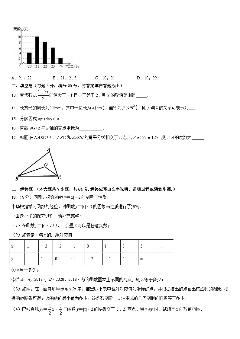 2022-2023学年河北省保定市回民中学七年级数学第二学期期末统考模拟试题含答案第3页