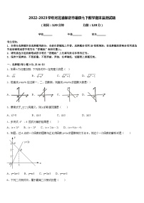 2022-2023学年河北省保定市雄县七下数学期末监测试题含答案