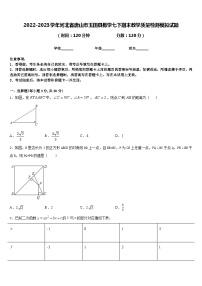 2022-2023学年河北省唐山市玉田县数学七下期末教学质量检测模拟试题含答案