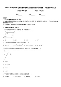 2022-2023学年河北省定州市杨家庄初级中学数学七年级第二学期期末考试试题含答案