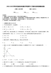 2022-2023学年河北省石家庄部分学校数学七下期末达标检测模拟试题含答案