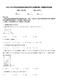 2022-2023学年河北省石家庄市同文中学七年级数学第二学期期末考试试题含答案