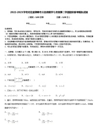 2022-2023学年河北省邯郸市大名县数学七年级第二学期期末联考模拟试题含答案