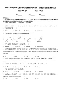 2022-2023学年河北省邯郸市大名县数学七年级第二学期期末综合测试模拟试题含答案