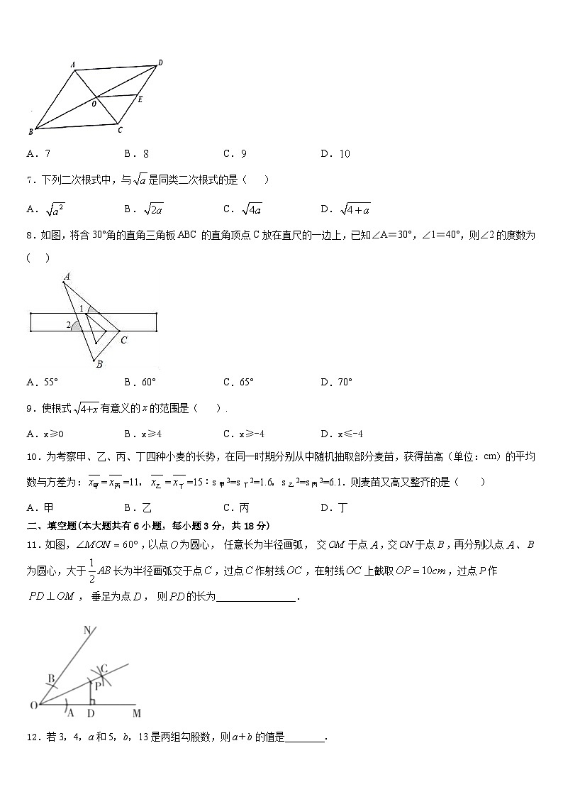 2022-2023学年河北省邢台市宁晋县数学七年级第二学期期末复习检测模拟试题含答案第2页