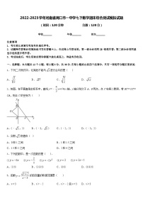 2022-2023学年河南省周口市一中学七下数学期末综合测试模拟试题含答案