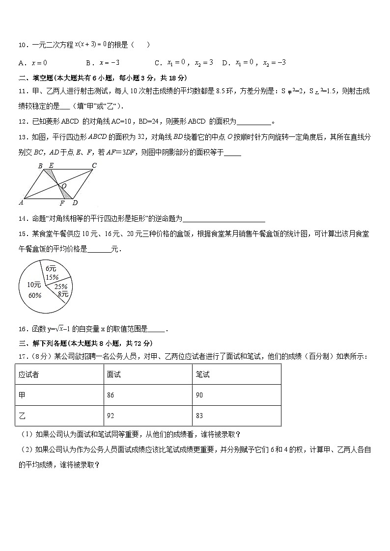 2022-2023学年河南省封丘市数学七年级第二学期期末学业质量监测模拟试题含答案03