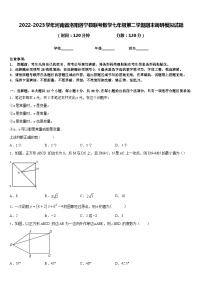 2022-2023学年河南省洛阳洛宁县联考数学七年级第二学期期末调研模拟试题含答案