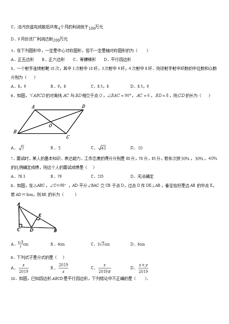 2022-2023学年河南省洛阳市孟津县数学七下期末复习检测模拟试题含答案02