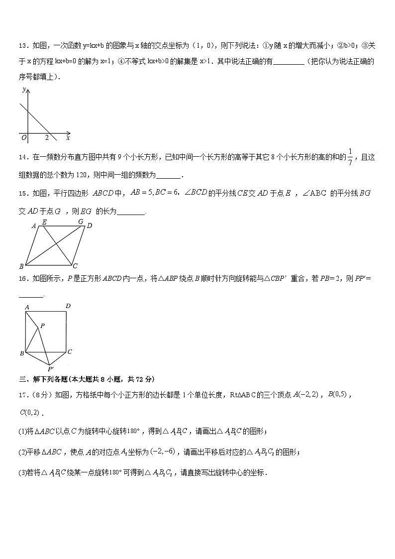 2022-2023学年河南省洛阳市洛宁县数学七下期末达标检测试题含答案第3页
