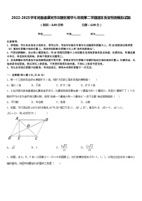 2022-2023学年河南省漯河市召陵区数学七年级第二学期期末质量检测模拟试题含答案