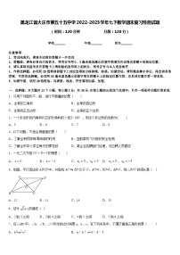 黑龙江省大庆市第五十五中学2022-2023学年七下数学期末复习检测试题含答案