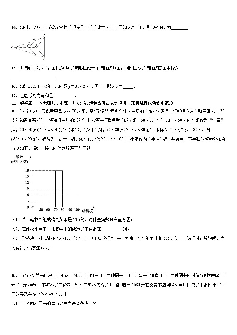 2022-2023学年河南省濮阳市第六中学数学七年级第二学期期末统考模拟试题含答案03
