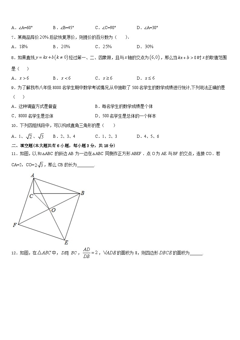 2022-2023学年河南省鹿邑城郊乡阳光中学七年级数学第二学期期末学业质量监测试题含答案02