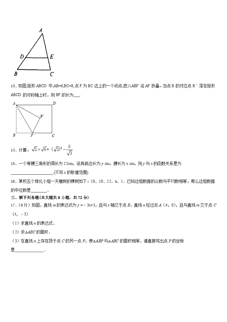 2022-2023学年河南省鹿邑城郊乡阳光中学七年级数学第二学期期末学业质量监测试题含答案03