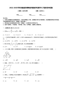 2022-2023学年河南省郑州枫杨外国语学校数学七下期末统考试题含答案