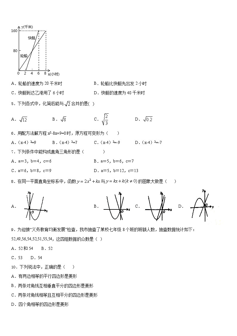 2022-2023学年河南郑州七下数学期末综合测试模拟试题含答案第2页