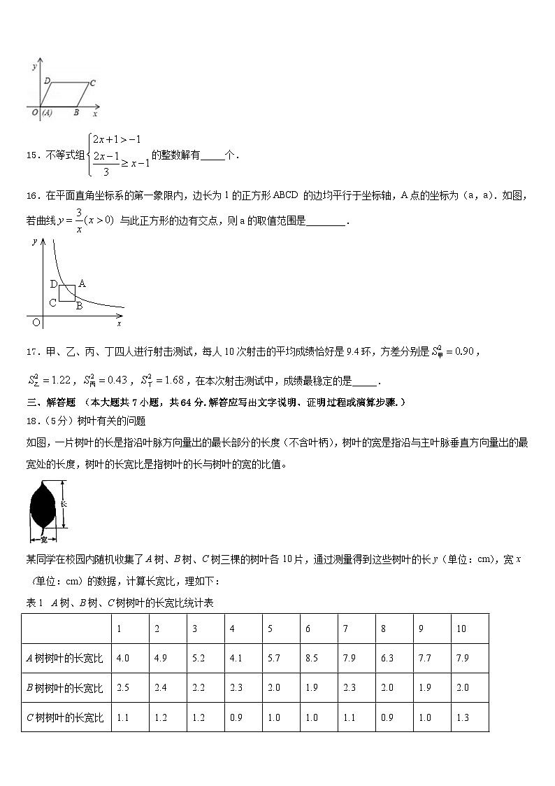 2022-2023学年河西成功学校数学七下期末联考试题含答案03