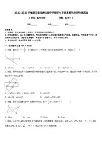 2022-2023学年浙江省杭州公益中学数学七下期末教学质量检测试题含答案