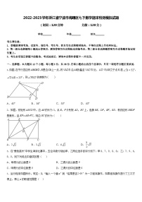 2022-2023学年浙江省宁波市海曙区七下数学期末检测模拟试题含答案